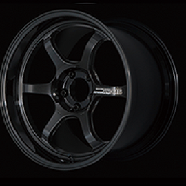 Advan R6 18x9.5 +45 5x114.3 Racing Titanium Black Wheel