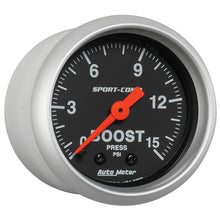 Load image into Gallery viewer, Autometer 2-1/16in 0-15 PSI Mechanical Sport-Comp Boost Pressure Gauge