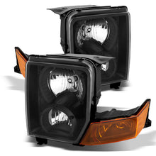 Load image into Gallery viewer, xTune Jeep Commander 06-10 Crystal Headlights Black HD-JH-JCOM06-AM-BK