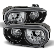 Load image into Gallery viewer, xTune Dodge Challenger 08-13 Halogen Only (Does Not Fit Hid Model) Headlights Black HD-JH-DCHAL08-BK
