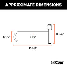 Load image into Gallery viewer, Curt Tray-Style Bike Rack Cradles for Fat Tires (4-7/8in I.D. 2-Pack)