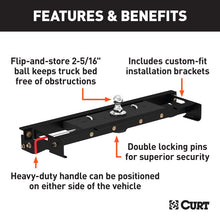 Load image into Gallery viewer, Curt 04-14 Ford F-150 Double Lock Gooseneck Hitch Kit w/Installation Brackets