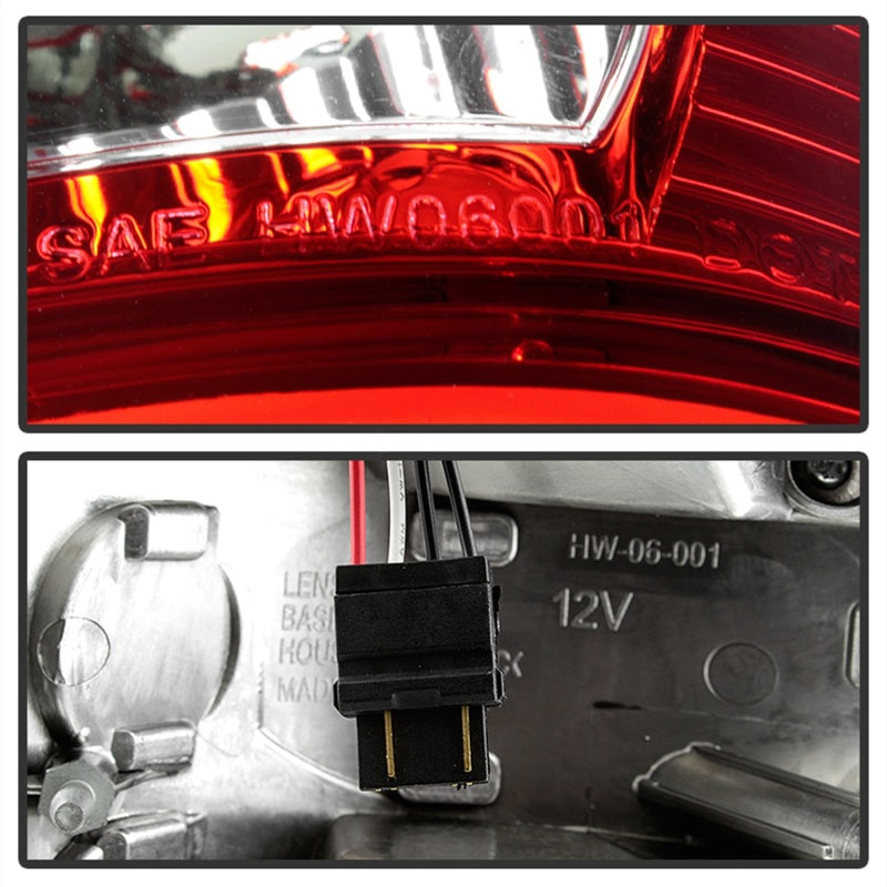 xTune Ford F150 Styleside 97-03 Super Duty 99-07 LED Tail Lights Red Smoke ALT-ON-FF15097-LED-RC