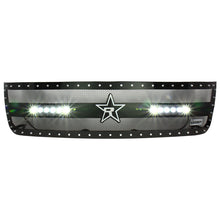 Load image into Gallery viewer, RBP RX-3 Midnight Edition Black LED Bar Grille (Studded) 11-14 Chevy Silverado 2500HD/3500HD