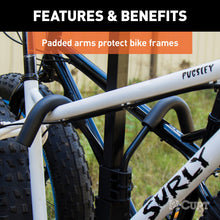 Load image into Gallery viewer, Curt Tray-Style Hitch-Mounted Bike Rack (4 Bikes 2in Shank)