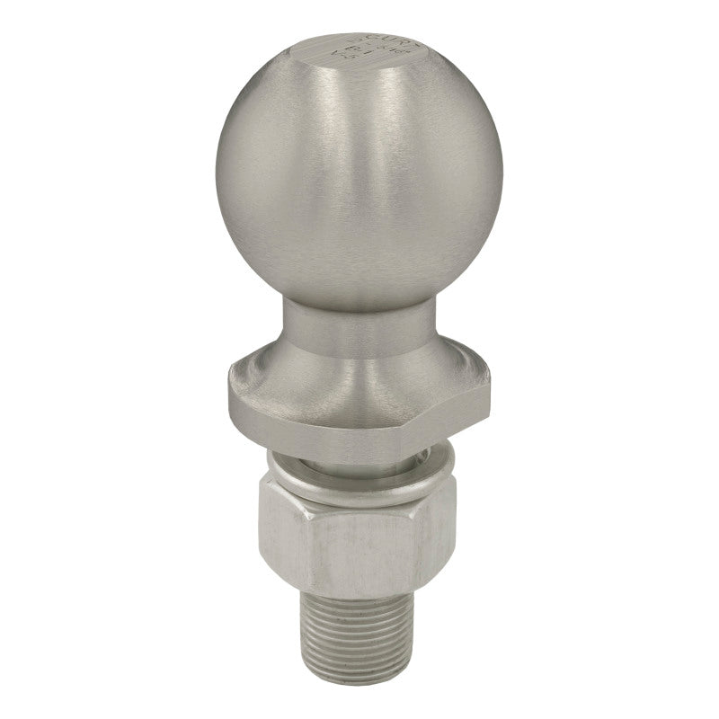 Curt 2-5/16in Trailer Ball (1in x 2-1/8in Shank 7500lbs Stainless)