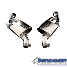 Load image into Gallery viewer, 2016-2024 Chevrolet Camaro SS  QTP Screamer Axle Back  Dual Tip Bumper