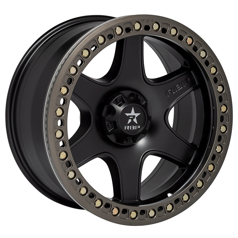 RBP 50R Cobra 17x9.0 6x139.7 BP / 4.5 BS / -12mm Offset 108mm CB Black w/Bronze Ring Wheel