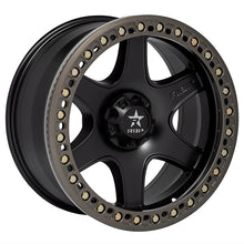 Load image into Gallery viewer, RBP 50R Cobra 17x9.0 6x139.7 BP / 4.5 BS / -12mm Offset 108mm CB Black w/Bronze Ring Wheel