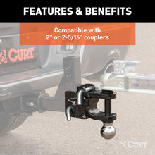 Load image into Gallery viewer, Curt Replacement Adjustable Multipurpose Ball Mount Head for 45049