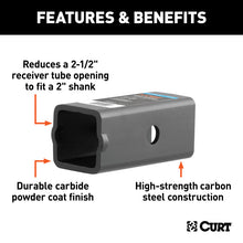 Load image into Gallery viewer, Curt Reducer Sleeve (2-1/2in to 2in Shank)