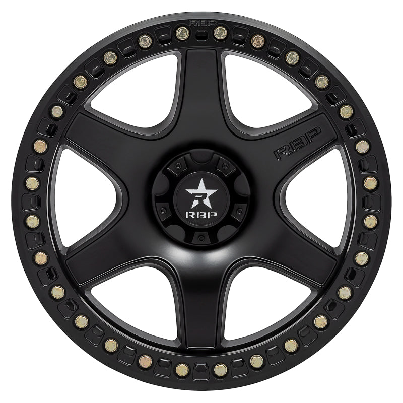 RBP 50R Cobra 17x9.0 8x170 BP / 4.5 BS -12mm Offset 129mm CB (Hub Centric) Black w/Black Ring Wheel