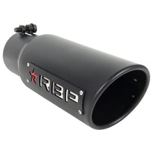 Load image into Gallery viewer, RBP RX-1 High Heat Textured Dual Badged Exhaust Tip Inlet 4in. / Outlet 5in. / Length 12in. - Black