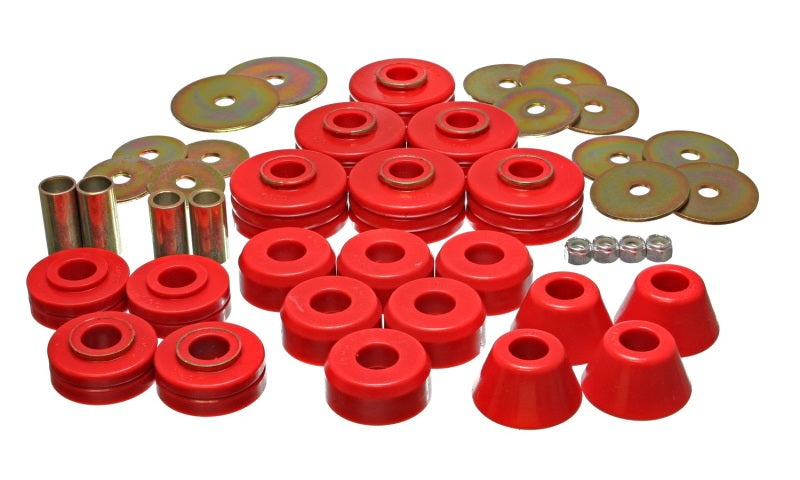 Energy Suspension 78-80 GM Denali XL/Suburban & Yukon XL 4WD Red Body(cab) Mount Set