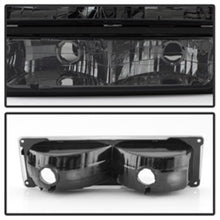 Load image into Gallery viewer, xTune Chevy Suburban 94-98 Headlights w/ Corner &amp; Parking Lights 8pcs Smoked HD-JH-CCK88-AM-SM-SET