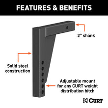 Load image into Gallery viewer, Curt Weight Distribution Shank (2in Shank 8-3/4in Drop)