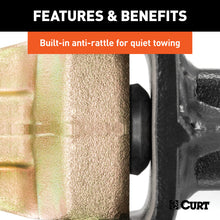 Load image into Gallery viewer, Curt Adjustable Channel Mount w/Dual Ball (2-1/2in Shank 20000lbs 10-3/8in Drop)