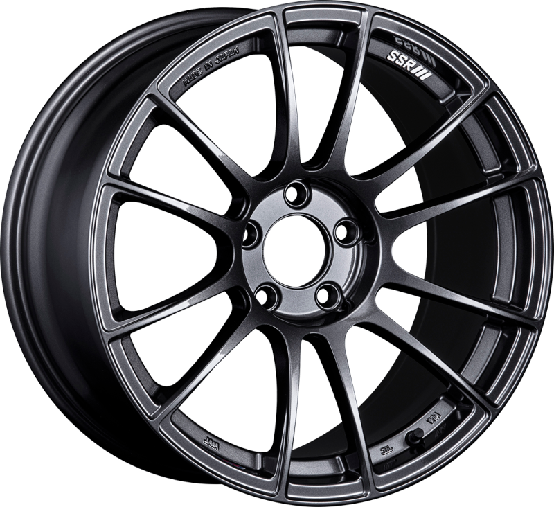 SSR GTX04 18x9.5 5x114.3 22mm Offset Dark Gunmetal Wheel