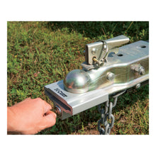 Load image into Gallery viewer, Curt Trailer Coupler Lock for 1-7/8in or 2in Flat Lip Couplers (Grey Aluminum)