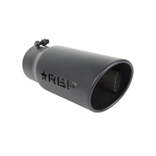 Load image into Gallery viewer, RBP RX-7 High Heat Textured Exhaust Tip Inlet 4in. / Outlet 5in. / Length 12in. - Black