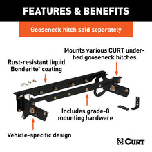 Load image into Gallery viewer, Curt 11-16 Ford F-350 Super Duty Under-Bed Gooseneck Installation Brackets
