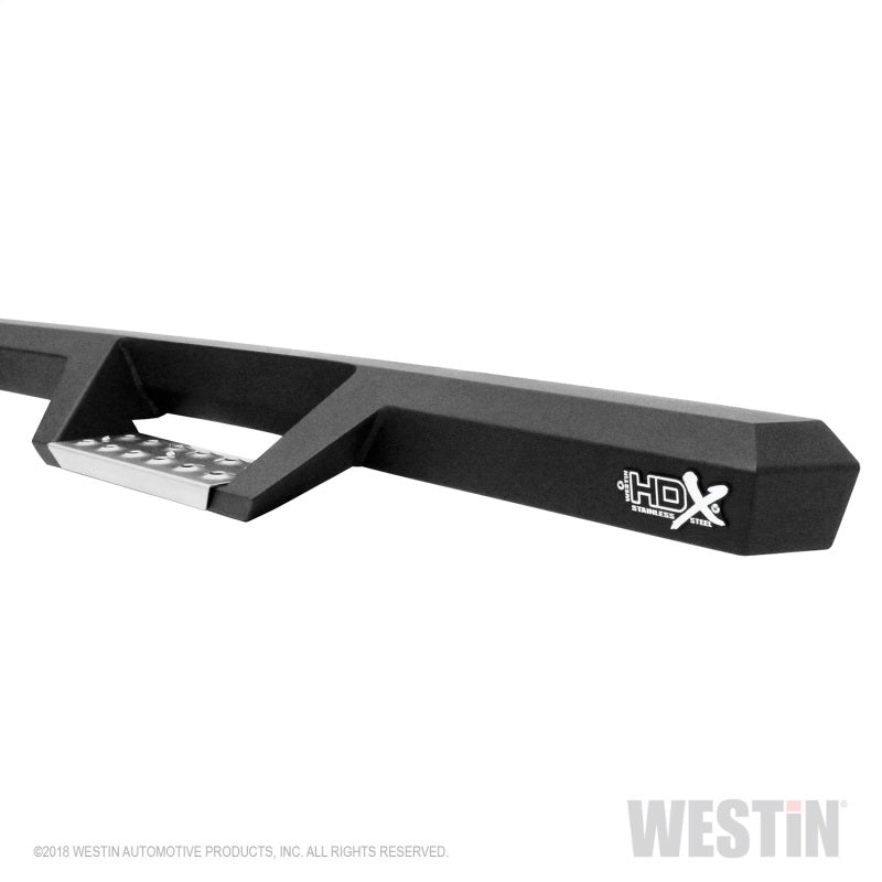 Westin/HDX 07-18 GM 15/25/3500 Crew Cab (Excl. Classic) SS Drop Nerf Step Bars - Textured Black