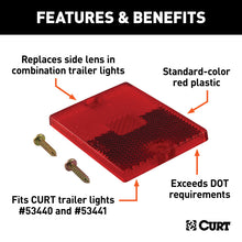 Load image into Gallery viewer, Curt Replacement Combination Trailer Light Side Lens