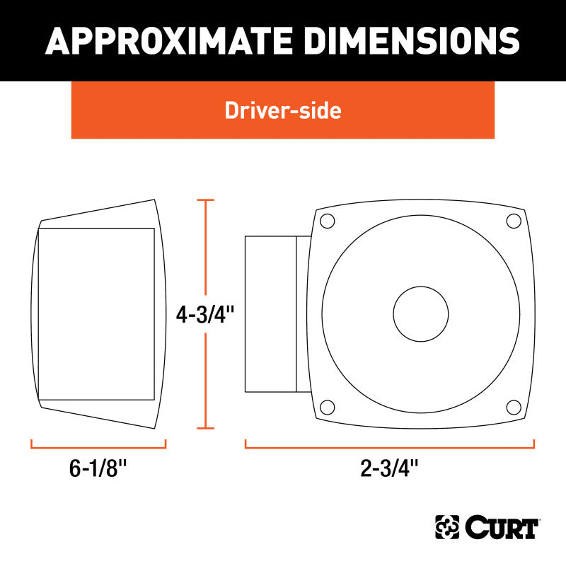 Curt Submersible Combination Trailer Light (Driver Side)