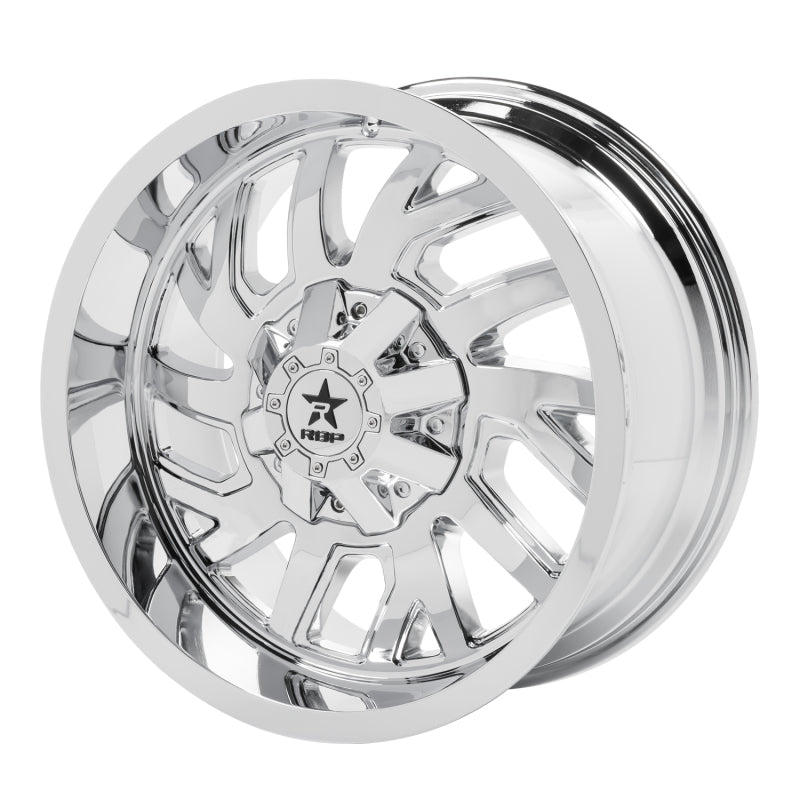 RBP 65R Glock 20x10 6x135/139.7 BP / 5.5 BS 0mm Offset 87mm CB (Hub Centric) Chrome Wheel