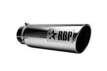 Load image into Gallery viewer, RBP RX-1 Polished Dual-Badged Exhaust Tip Inlet 5in. / Outlet 6in. / Length 18in. - Stainless Steel