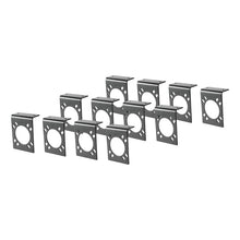 Load image into Gallery viewer, Curt Connector Mounting Brackets for 7-Way RV Blade (Black 12-Pack)