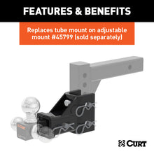 Load image into Gallery viewer, Curt Replacement Adjustable Tri-Ball Tube Mount for 45799