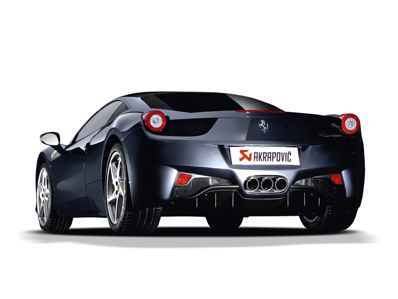 Akrapovic 10-15 Ferrari 458 Italia/458 Spyder Slip-On Line (Titanium) w/ Carbon Tips