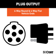 Load image into Gallery viewer, Curt Universal Dual-Output 6 &amp; 4-Way Connector (Plugs into USCAR)