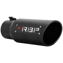 Load image into Gallery viewer, RBP RX-1 High Heat Textured Dual Badged Exhaust Tip Inlet 3.5in / Outlet 4.5in / Length 12in - Black