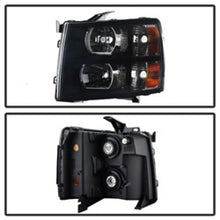 Load image into Gallery viewer, xTune Chevy Silverado 07-13 Crystal Headlights Black Smoked HD-JH-CS07-AM-BSM