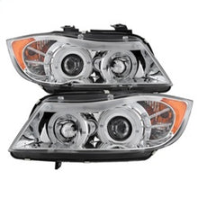 Load image into Gallery viewer, Spyder BMW E90 3-Series 06-08 Projector LED Halo Amber Reflector Rplc Bulb Chrm PRO-YD-BMWE9005-AM-C