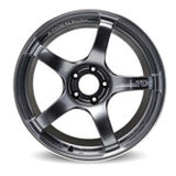 Advan TC4 18x10 +25 5x114.3 Racing Gunmetallic and Ring Wheel