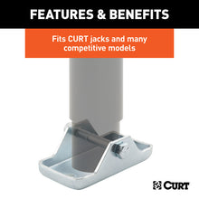 Load image into Gallery viewer, Curt Bolt-On Jack Foot (Fits 2in Tube 2000lbs Packaged)
