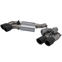 Load image into Gallery viewer, 2016-2024 Chevrolet Camaro SS  QTP Screamer Axle Back Quad Tip Bumper Black Tips