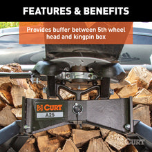 Load image into Gallery viewer, Curt 12in 5th Wheel Lube Plate