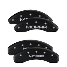 Load image into Gallery viewer, MGP 4 Caliper Covers Engraved Front &amp; Rear 300 Black finish silver ch