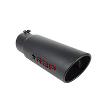 Load image into Gallery viewer, RBP RX-1 High Heat Textured Dual Badged Exhaust Tip Inlet 5in. / Outlet 6in. / Length 18in. - Black