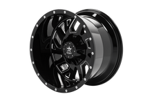 Load image into Gallery viewer, RBP 65R Glock 20x12 8x165.1 BP / 4.75 BS -44mm Offset 121.3mm CB Gloss Black Machined Grooves Wheel