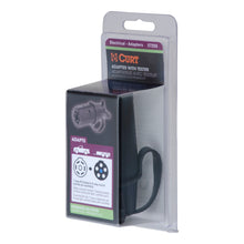 Load image into Gallery viewer, Curt Adapter w/Tester (7-Way RV Blade to 6-Round Trailer Center Pin Auxiliary)