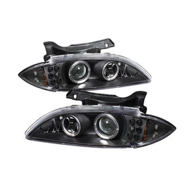 Spyder Chevy Cavalier 95-99 Projector Headlights LED Halo Replaceable LEDs Blk PRO-YD-CCAV95-BK