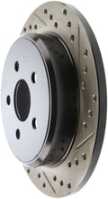 Load image into Gallery viewer, StopTech 03-09 Chrysler PT Cruiser Tur / 03-05 Dodge Neon SRT-4 Rear Left Slotted &amp; Drilled Rotor