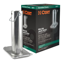 Load image into Gallery viewer, Curt Pin-On Jack Foot (Fits 2in Tube 2000lbs 8-1/2in Height Packaged)