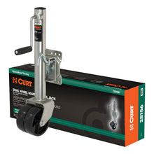 Load image into Gallery viewer, Curt Marine Jack w/Dual 6in Wheels (1500lbs 10in Travel Packaged)