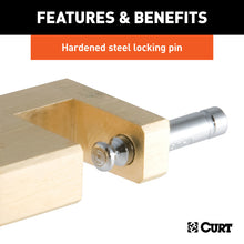 Load image into Gallery viewer, Curt Coupler Lock (1/4in Pin 3/4in Latch Span Padlock Solid Brass)